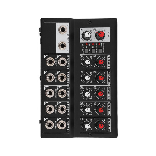 10 Channel Mixing Console with 2 Volume Knobs 2