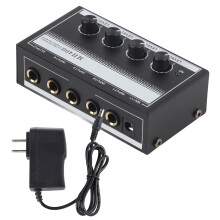4-Channel Mini Sound Mixer Low Noise Compact for Stage
