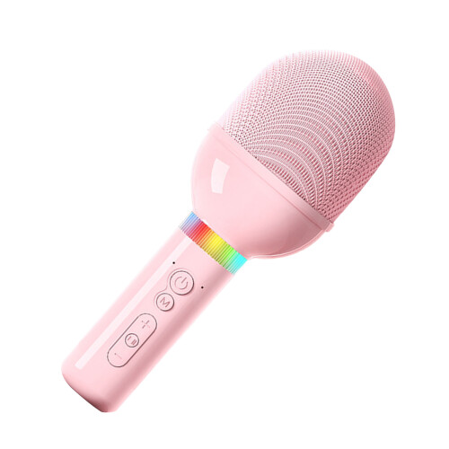 Wireless Bluetooth Mic Portable Handheld DSP Noise Reduction Pink 1