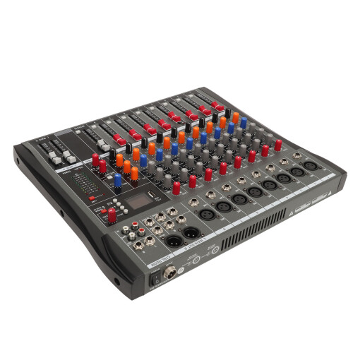8 Channel Audio Mixer with Bluetooth and Reverb Effect 1