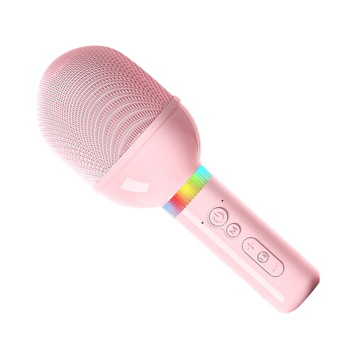 Wireless Bluetooth Mic Portable Handheld DSP Noise Reduction Pink 2