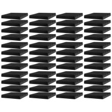(Black) Acoustic Foam Wall Tiles 30x30x5cm Red Soundproof Fireproof