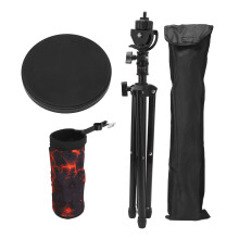 6 Inch Drum Practice Pad Stand Kit with Adjustable Stand Storage Bag
