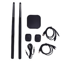 Air Drum Sticks 3D Motion 8 Sounds RGB Portable with Foot Pedal