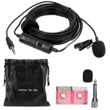(EM1(single head)) Lavalier Mic Noise Reduction Clip On for Phones Computers Mixers EM2