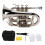 Mini Bb Trumpet Set Plated Brass Beginner Wind Instrument 1