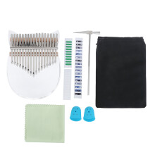 Transparent 17 Key Acrylic Kalimba Portable with Tune Hammer