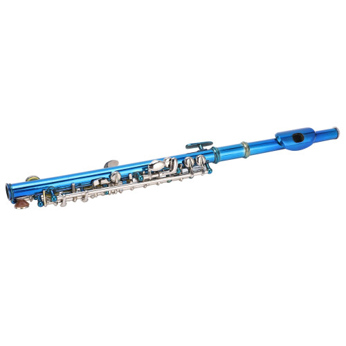 Piccolo Flute Cupronickel Blue+E Key 6 Holes Beginner Instrument 2