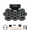 (EU Plug) Electronic Drum Pad Set Foldable 2 Speakers Battery 100-240V 1