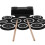 (EU Plug) Electronic Drum Pad Set Foldable 2 Speakers Battery 100-240V 3