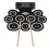 (EU Plug) Electronic Drum Pad Set Foldable 2 Speakers Battery 100-240V 4