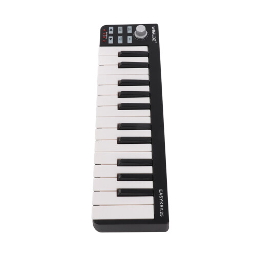 Portable 25-Key MIDI Keyboard USB Controller for Windows Mac OS 2