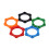 5pcs Rubber Wireless Handheld Microphone Anti-rolling Protection Ring 5
