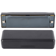 Blues Harmonica C Key 10 Holes Diatonic Mouthorgan Black