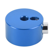 (Blue) Drum Cymbal Quick Release Cap Aluminum Alloy Silver