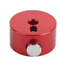 (Red) Drum Cymbal Quick Release Cap Aluminum Alloy Silver