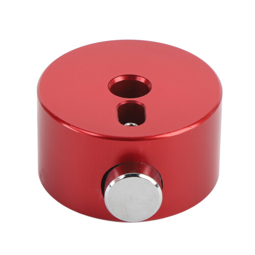 (Red) Drum Cymbal Quick Release Cap Aluminum Alloy Silver