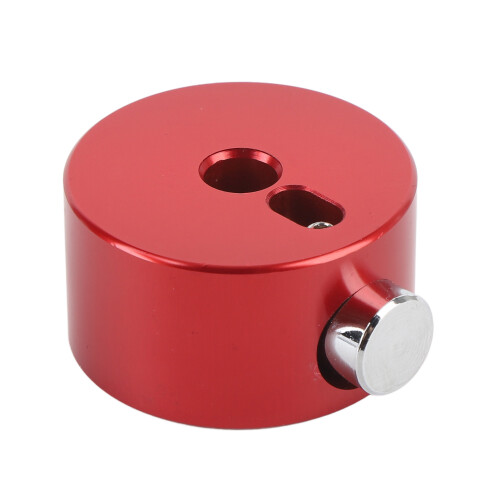 (Red) Drum Cymbal Quick Release Cap Aluminum Alloy Silver 2