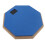 (Blue) 12in Silent Drum Pad Set Rubber Quiet Practice 2 Pair Sticks Blue 3