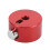 (Red) Drum Cymbal Quick Release Cap Aluminum Alloy Silver 4