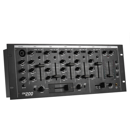 Professional 5-Channel DJ Rack Mount Stereo Mixer Mixing Console 1