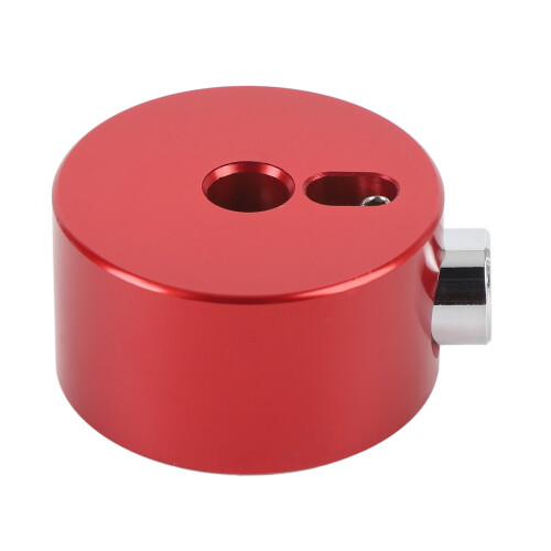 (Red) Drum Cymbal Quick Release Cap Aluminum Alloy Silver 1