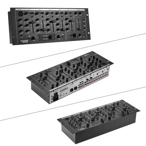 Professional 5-Channel DJ Rack Mount Stereo Mixer Mixing Console 2