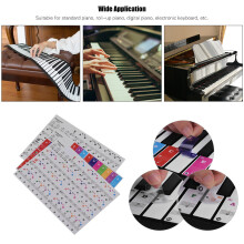Colored Piano Keyboard Stickers 37/49/61/88 Key Kids