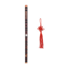 G Key Dizi Bitter Bamboo Flute with Chinese Knot for Beginners