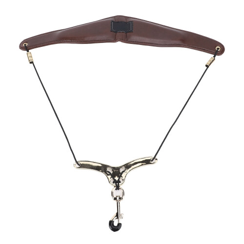 Adjustable Leather Saxophone Neck Strap Metal Adjuster