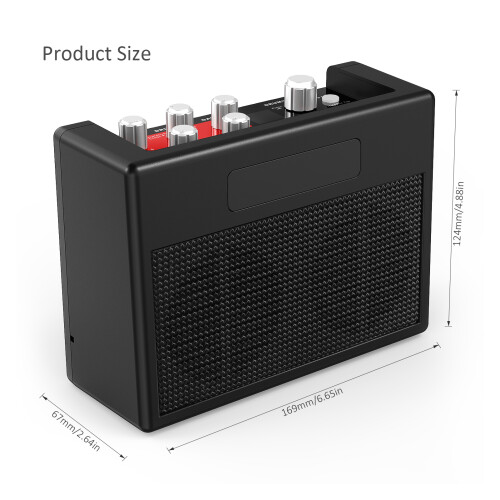 POCKAMP 5W Portable Guitar Amp Multi-effects 80 Rhythms Tuner 2