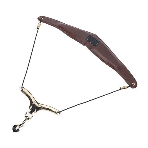 Adjustable Leather Saxophone Neck Strap Metal Adjuster 2