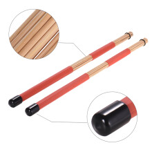 Drum Rods Sticks + Brushes Set with Storage Bag for Jazz Folk