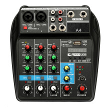 TU04 BT Audio Mixer 4 Channels 5V 2A Phantom Power USB