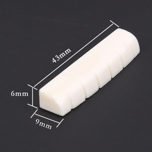 Guitar Saddle Nut White Cattle Bone for 41 Inch Folk Guitar 1