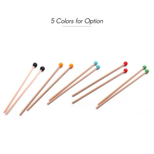 1 Pair Xylophone Marimba Mallet Drumsticks 365mm