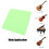 15cm*15cm Double-Sided Microfiber Cloth Green for Guitar 3