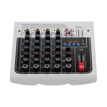 MIX-400 6-Channel Audio Mixer 3-Band EQ 48V Phantom Power Wireless DJ