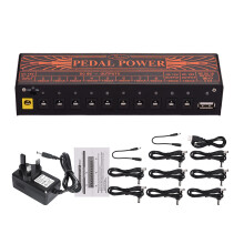 Rowin Guitar Power Supply 10 Isolated DC Outputs 9V 12V 18V 5V USB