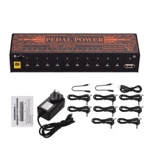 Rowin Compact Guitar Power Supply 10 Isolated DC 9V 12V 18V 5V USB