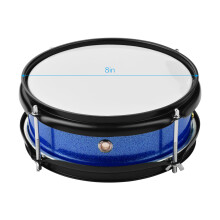 8inch Snare Drum Head with Drumsticks Shoulder Strap Drum Key