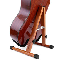 ammoon Birch Wood Guitar Stand for Electric Acoustic Guitars Bass