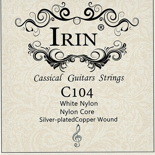 Nylon Silver Plated Copper Acoustic Guitar Strings 6pcs (.028-.043) 2