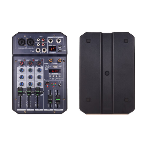 T4 4-Channel Mixer 16 DSP 48V Phantom BT MP3 5V 1
