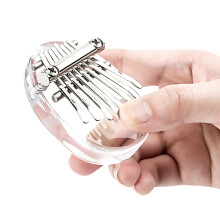 8 Key Mini Thumb Piano Transparent Acrylic Finger Keyboard