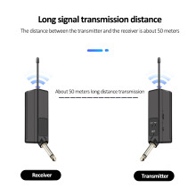 Wireless Guitar Bass Transmitter Receiver System Rechargeable Portable