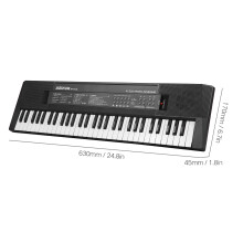 61-Key Digital Keyboard for Kids Electric Piano with Microphone