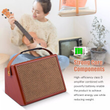 AC-25 25W Portable Guitar Amp Rechargeable BT Speaker with Mic Input