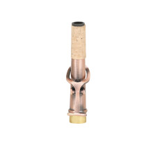 Soprano Sax Neck 16.7mm Brass Red Lacquered Bend Straight Parts