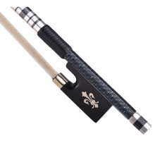 4/4 Violin Bow Carbon Fiber Horsehair Ebony